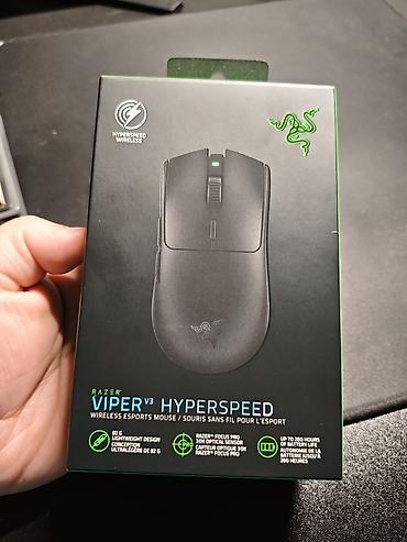 Kompüter aksesuarları: Kompüter oyun siçanı Razer Viper V3 Hyperspeed az istifadə olunub yeni — 1