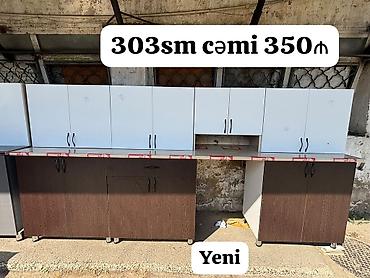 YENİ mətbəx mebeli - Ölçü: 303 sm (tam dəst) - Üst dolablar: çoxsaylı lalafo.az -da YENİ mətbəx mebeli - Ölçü: 303 sm (tam dəst) - Üst dolablar: çoxsaylı