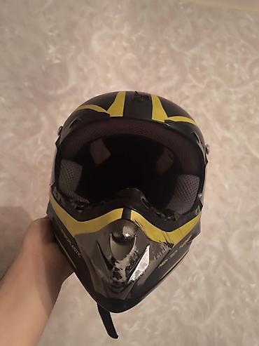 yalquzaq moto: Moto kask - Tip: Off-road/dual-sport üslublu tam üzlü kask - Korpus — 3