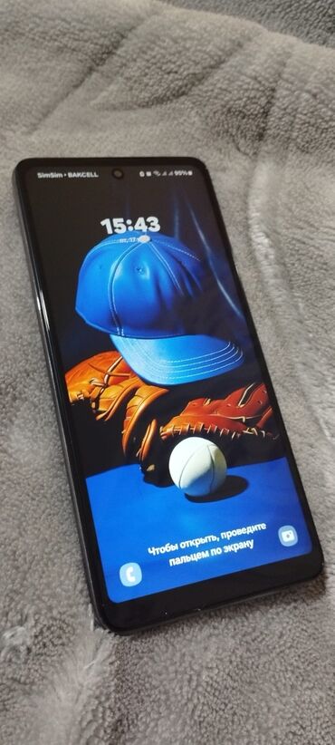 samsung e740: Samsung Galaxy A52, 128 GB, rəng - Qara, Qırıq, Sensor, İki sim kartlı