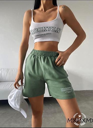 boa donji ves: Damski sportski komplet „Brooklyn” – top i šorts - Gornji deo: beli — 3
