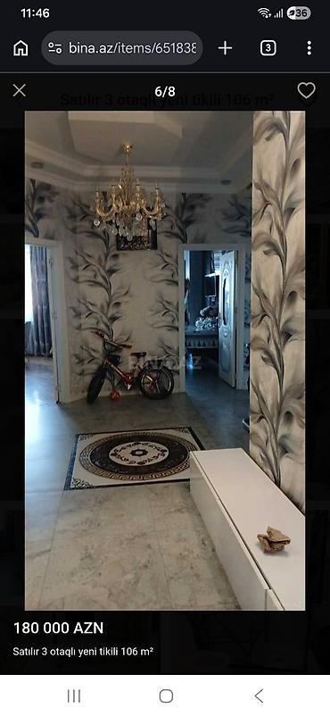 10000 heyet evleri: 3 otaqlı, Yeni tikili, 106 kv. m — 7