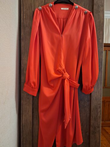 böyük beden don: Вечернее платье, Миди, L (EU 40)