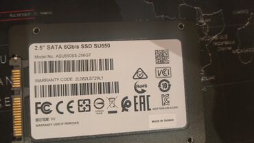 Жесткие диски, переносные винчестеры: Накопитель, Б/у, ADATA, SSD, 256 ГБ, 2.5", Для ПК