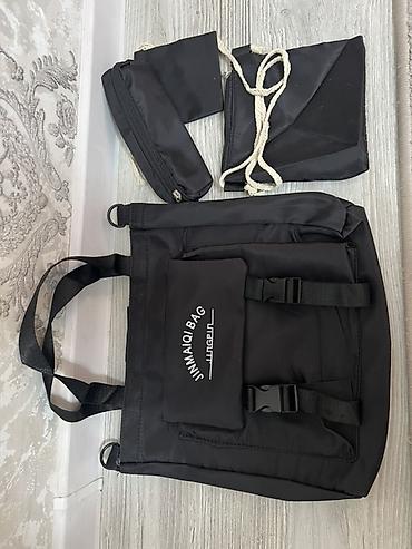 kipling monkey: Городской набор сумок и рюкзаков, черный цвет. Состав набора: - — 2