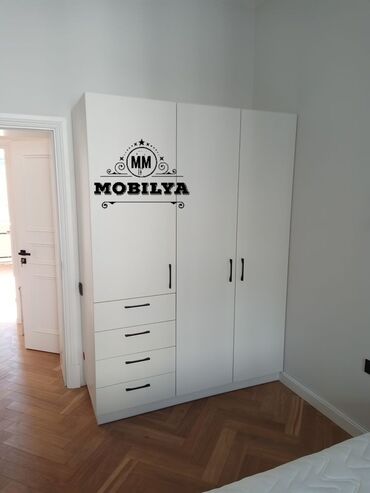 Dolablar: Yeni, Açılan, 3 qapılı Düz dolab, Qarderob, paltar dolabı, Azərbaycan — 4