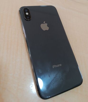 Apple iPhone: IPhone X, Б/у, 64 ГБ, Jet Black, 100 %