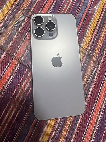 IPhone 15 Pro Max, Б/у, 256 ГБ, Серебристый, Чехол, 86 % at lalafo.kg IPhone 15 Pro Max, Б/у, 256 ГБ, Серебристый, Чехол, 86 %