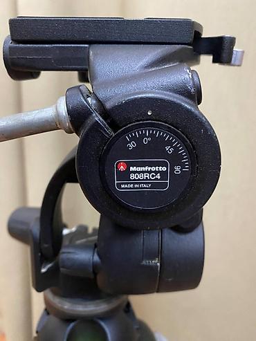 Другие аксессуары для фото/видео: Штатив Manfrotto 055MF4 + голова Manfrotto 808RC4 Б/у в идеальном — 4