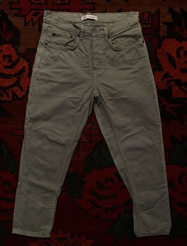 женские джинсы для полных: Мужские джинсы, M (EU 38), Zara, Новый, цвет - Зеленый, Платная доставка, Самовывоз