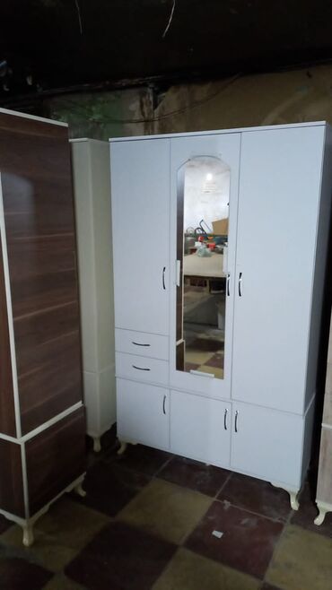 Dolablar: Yeni, Açılan, 3 qapılı Düz dolab, Qarderob, paltar dolabı — 8