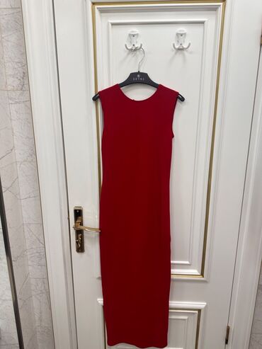 qırmızı don: Вечернее платье, Макси, Zara, XS (EU 34)