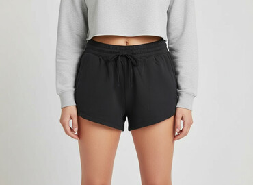 spodnie ze ściągaczem na dole: H&M, Shorts for women, size S