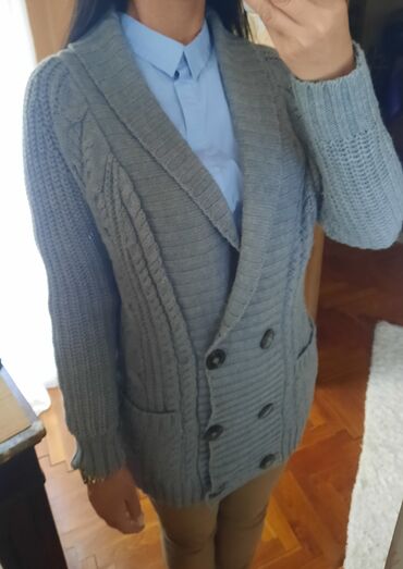 luna kardigani: M (EU 38), Wool, Buckle, Single-colored