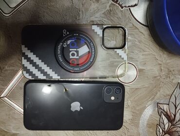 iphone 14 azerbaijan: IPhone 11, 64 GB, Qara, Face ID, Simsiz şarj, Sənədlərlə