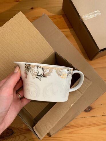 Nahar dəstləri və servizlər: Nahar dəsti, rəng - Ağ, Farfor, Moriage, 12 nəfərlik, Almaniya — 4