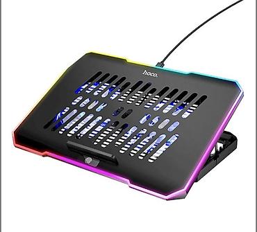 study lamp: Охлаждающая подставка для ноутбука Hoco DH19 Cool RGB - Эффективное — 3