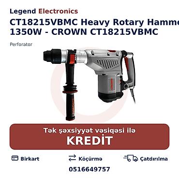 kreditle drel: Elan başlığı: Perforator CT18215VBMC Heavy Rotary Hammer, 1350W - — 1