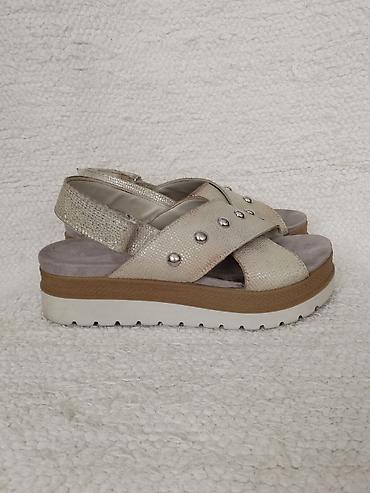 crocs serbia: IMAC italijanske kozne sandale broj 39, model sa dva prekrstena sira — 6
