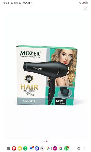 MOZER MZ-8835 saç feni MOZER Professional Beauty Tools seriyasına aid lalafo.az -da MOZER MZ-8835 saç feni MOZER Professional Beauty Tools seriyasına aid