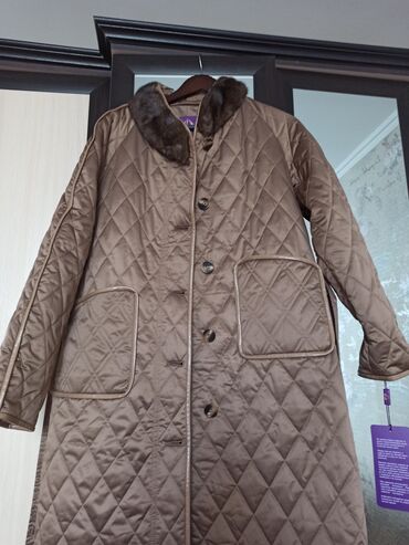 куртка с мехом: Пуховик, С мехом, 4XL (EU 48)