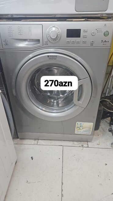 бу стиральные машины: Paltaryuyan maşın Hotpoint Ariston, 7 kq, Avtomat, Qurutmasız, Kredit yoxdur