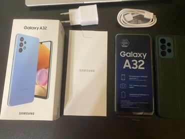 samsung galaxy s10 plus ekran: Samsung Galaxy A32, 128 ГБ, цвет - Голубой, Сенсорный, Отпечаток пальца, Две SIM карты