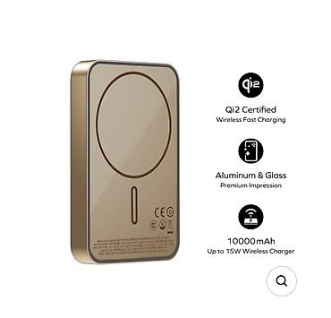 Внешние аккумуляторы: Подарок картхолдер Power bank Momax 10000mAh с MagSafe и быстрой — 14