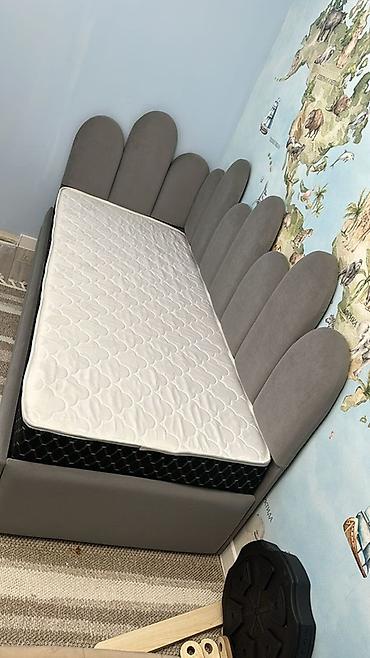 bed: Односпальная кровать, Новый, С мягким изголовьем, длина - 200 см — 3