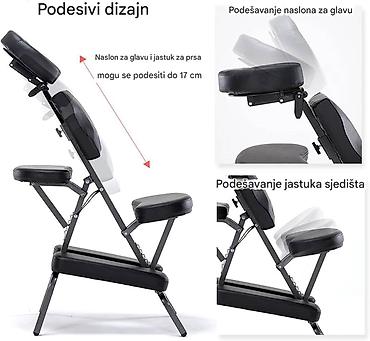 magnetna podloga cena: Prenosiva stolica za masažu – sklopiva, podesiva, vodootporna - — 4