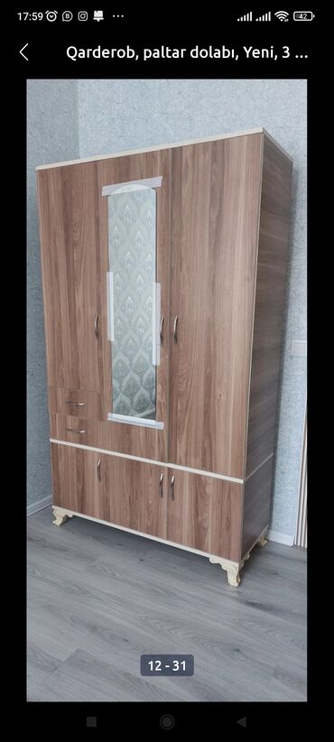 Dolablar: Yeni, Açılan, 3 qapılı Düz dolab, Qarderob, paltar dolabı, Azərbaycan -da lalafo.az — 27 Dolablar: Yeni, Açılan, 3 qapılı Düz dolab, Qarderob, paltar dolabı, Azərbaycan — 27