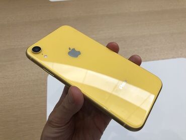iphone 11 128gb цена бишкек: IPhone Xr, Б/у, 128 ГБ, Желтый, Защитное стекло, Чехол, 81 %