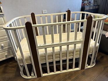 bag ucun stol: Uşaq beşiyi, çarpayı. Geniş ölçülüdür 130x70 ölçüdədir, taxtadır — 4