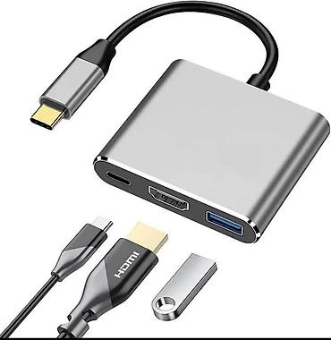 thunderbolt 3: USB-C хаб 3-в-1 для ноутбука и MacBook 📍Самовывоз ул.Горького/Ошская — 3