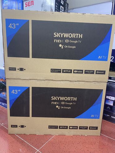 ТВ и видео: Телевизор skyworth 43 дюйм 1.10 см android 11версия оптовая адрес чуй