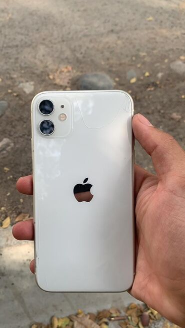 купить бу вентилятор: IPhone 11, Колдонулган, 128 ГБ, Ак, Коргоочу айнек, 78 %