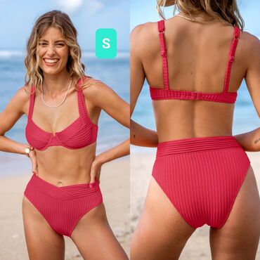sat sa slikom: S (EU 36), Polyester, Single-colored, color - Red