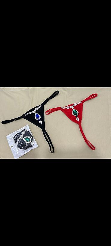 Çimərlik geyimləri: Kod:s.a-868366 qaşlı stringler standart ✅ Məhsul: Zərgərlik detallı — 5