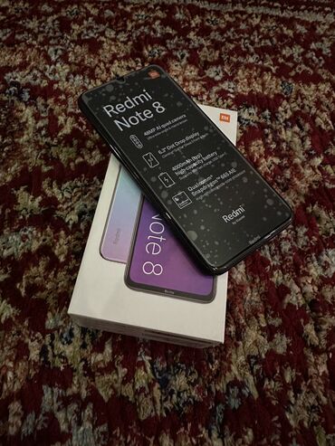 xiaomi poco f5 pro: Xiaomi, Redmi Note 8, Б/у, 64 ГБ, цвет - Черный, 2 SIM
