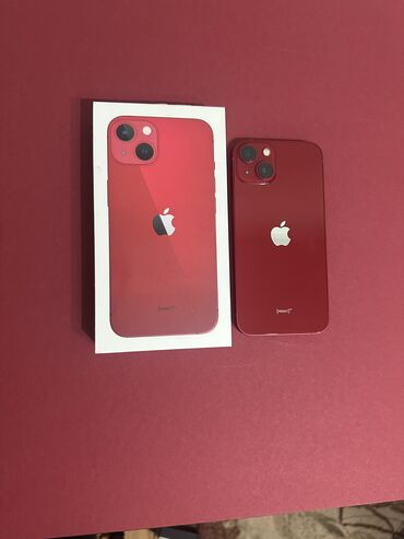 Apple iPhone: IPhone 13, Б/у, 128 ГБ, Красный, Коробка, 97 %