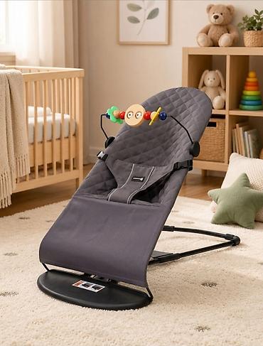 igrushki: Детский шезлонг-качалка с дугой игрушек - Назначение: комфортное — 2