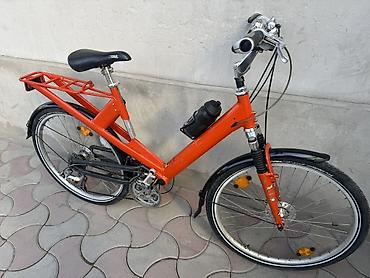 Городские велосипеды: Городской/треккинговый велосипед с низкой рамой, оранжевый — 3