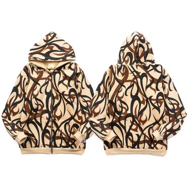 белое пальто: Zip hoodie на осень♨️ размер: M на 50-60кг | 170-176см состояние