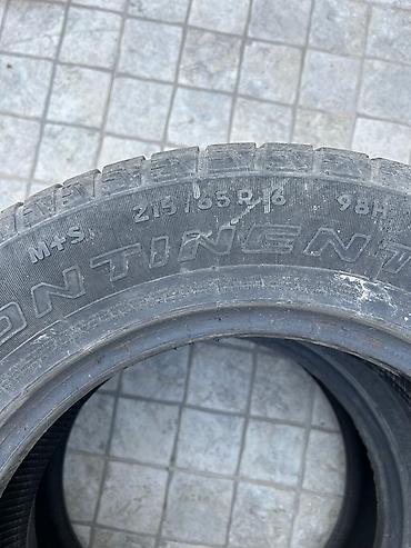 париа: Шины 215 / 65 / R 16, Всесезонная, Б/у, Пара, Легковые, Германия, Continental — 2