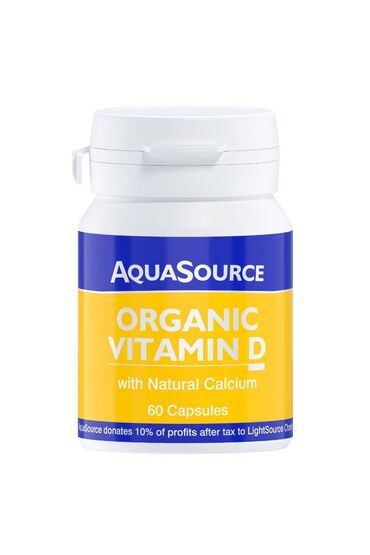 Αθλητισμός και Αναψυχή: AquaSource Organic Vitamin D Φυσική υποστήριξη για τα οστά, τους μύες