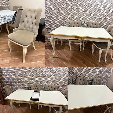 Qonaq otağı üçün, İşlənmiş, Açılan, Kvadrat masa, 6 stul lalafo.az -da Qonaq otağı üçün, İşlənmiş, Açılan, Kvadrat masa, 6 stul