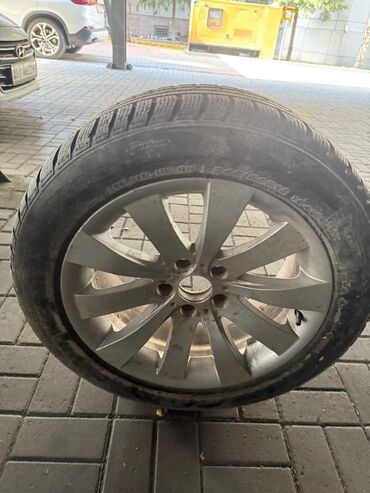 хромированные диски: Дөңгөлөктөр монтажда 245 / 50 / R 18, Кыш, Колдонулган, Комплект, Жеңил унаалар, Куйма, тешиктери - 5