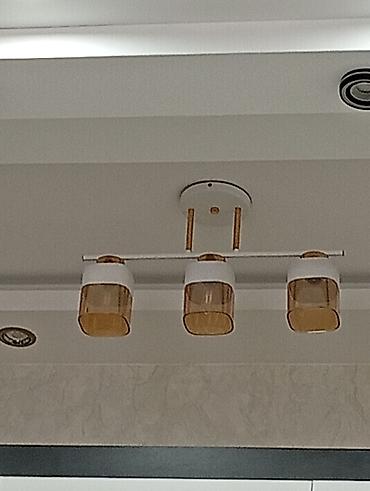 İşıqlandırma: Çılçıraq, 3 lampa, Metal — 2