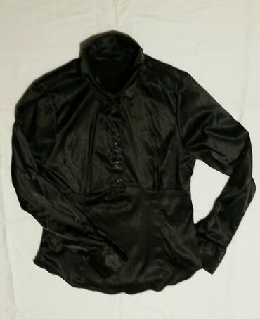pamučne košulje: Zara, L (EU 40), Single-colored, color - Black