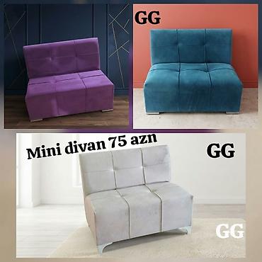 Mini divan – kompakt və şık oturacaq həlli. - Müasir dizayn: kvadrat